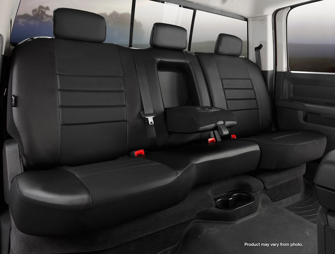 FIA Face Fabric Water Repellent Seat Cover SL65-2 Black/Black - SL Rear Split 40 Driver 60 Pas SL65-2 BLK/BLK
