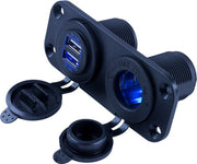 SEA DOG No Supplier Warranty USB Outlet 426505-1 - USB 12V Power Socket Panel