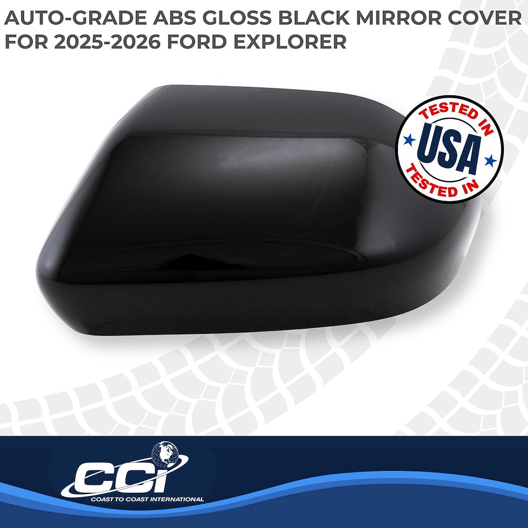 Coast2Coast Limited Lifetime Warranty Exterior Mirror Cover MC67562Black - Black MC 25-26 Explorer TS GL MC67562BLK