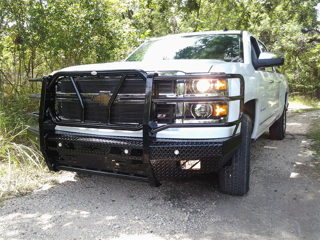 Frontier TRU Accommodates Factory Tow Hooks Bumper 300-21-4009 - Front Replacement Chevy