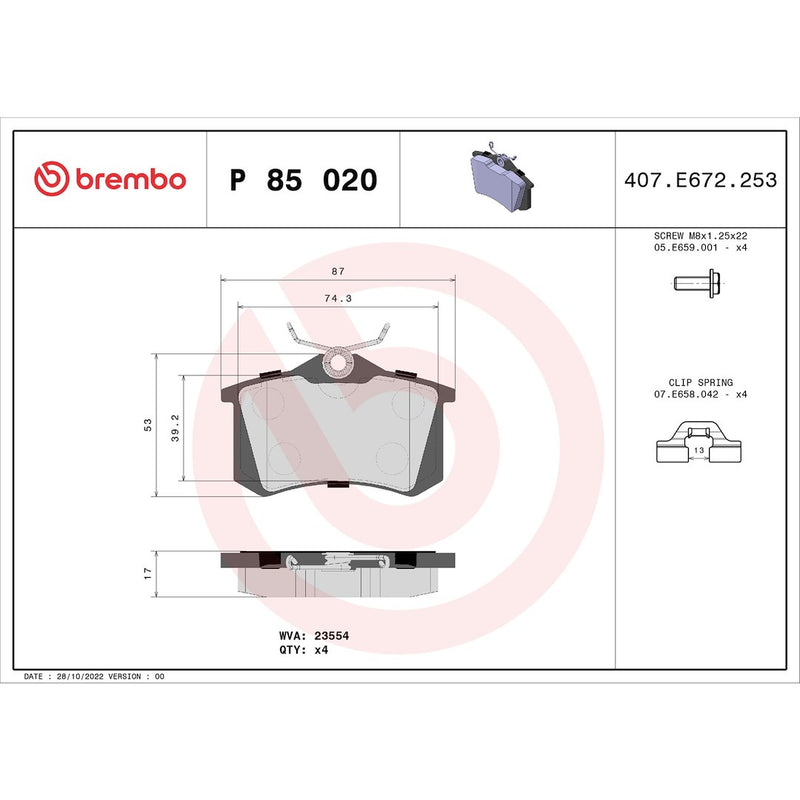 Brembo Components Not Hazardous To Health Brake Kit KT04208