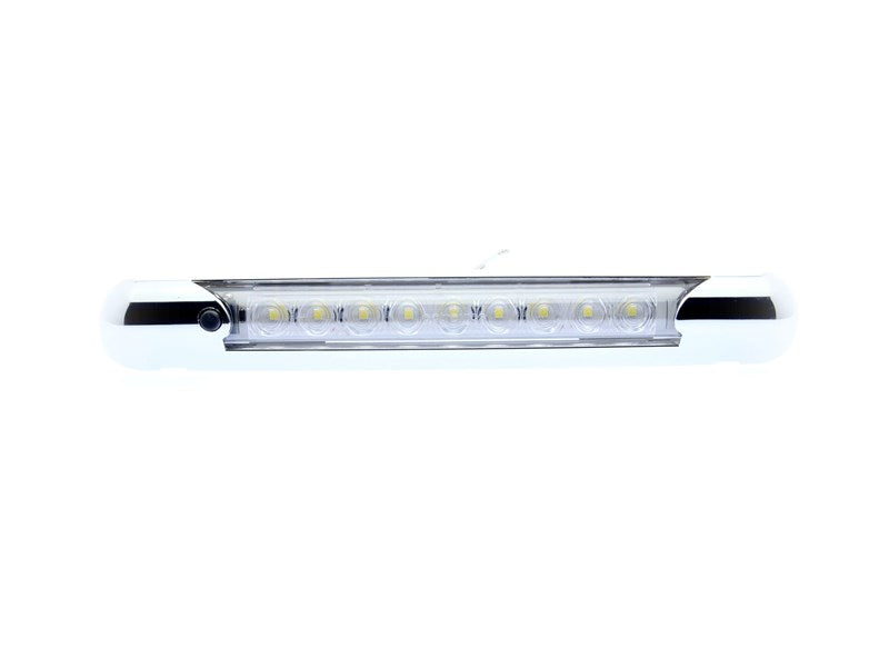 Optronics CSA Certified For Interior Use Awning Light ILL70Ccsbawn - Clear Led 11IN Strp 12V SWTCH Crme