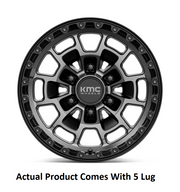 Wheel Pros Compatible With TPMS KM71878550400 - Black KM718 17X8.5 5X5.0 S-Black Gtcc 00MM