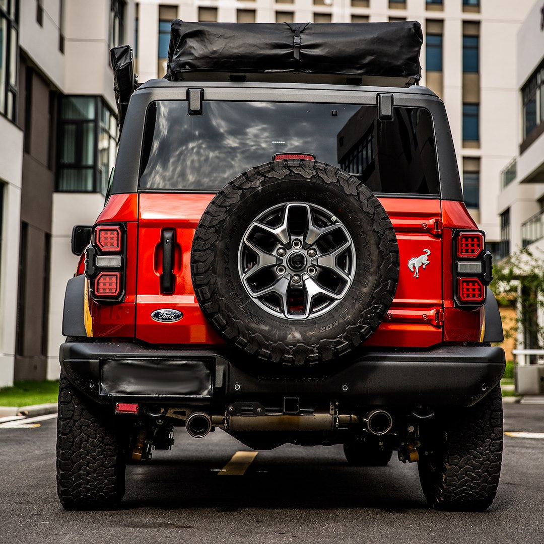 American MOD No Drilling Required Tail Light Assembly Amfmec00202 - Raptor Style Led Taillights Star