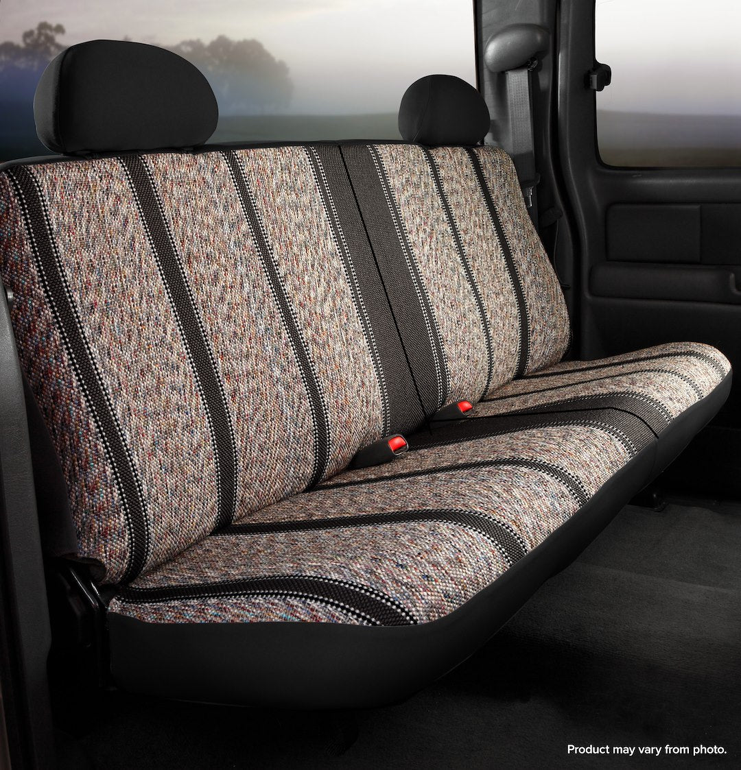 FIA Wear-Resistant Fabrics Seat Cover TR45-13 Black - TR Rear Split 50 50 Ford Bronc