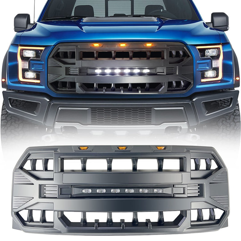 American MOD Unique Mean Aggressive Styling Grille Amfmaa00115 - Armor Led OFF-Road Ligh
