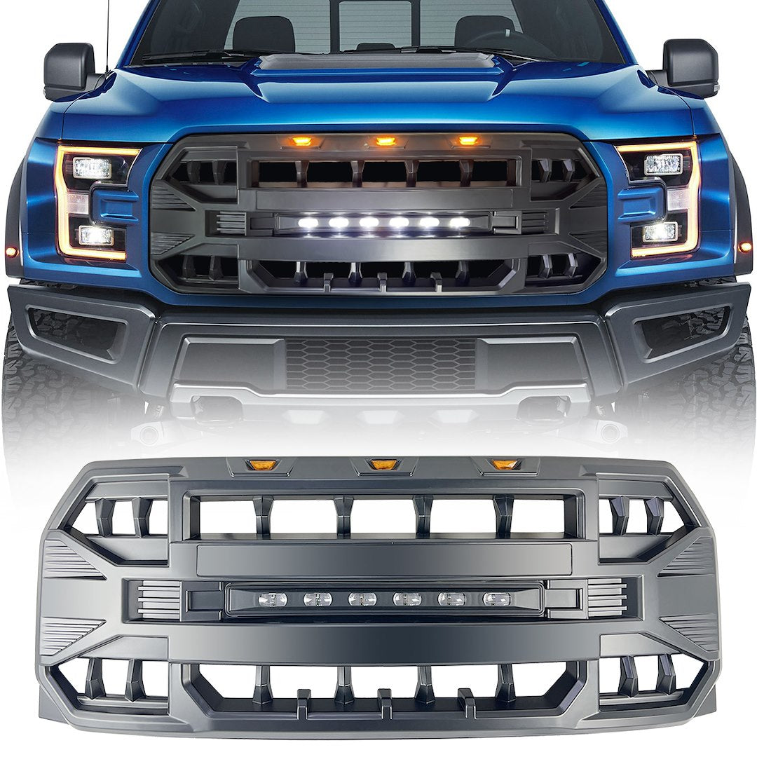 American MOD Unique Mean Aggressive Styling Grille Amfmaa00115 - Armor Led OFF-Road Ligh