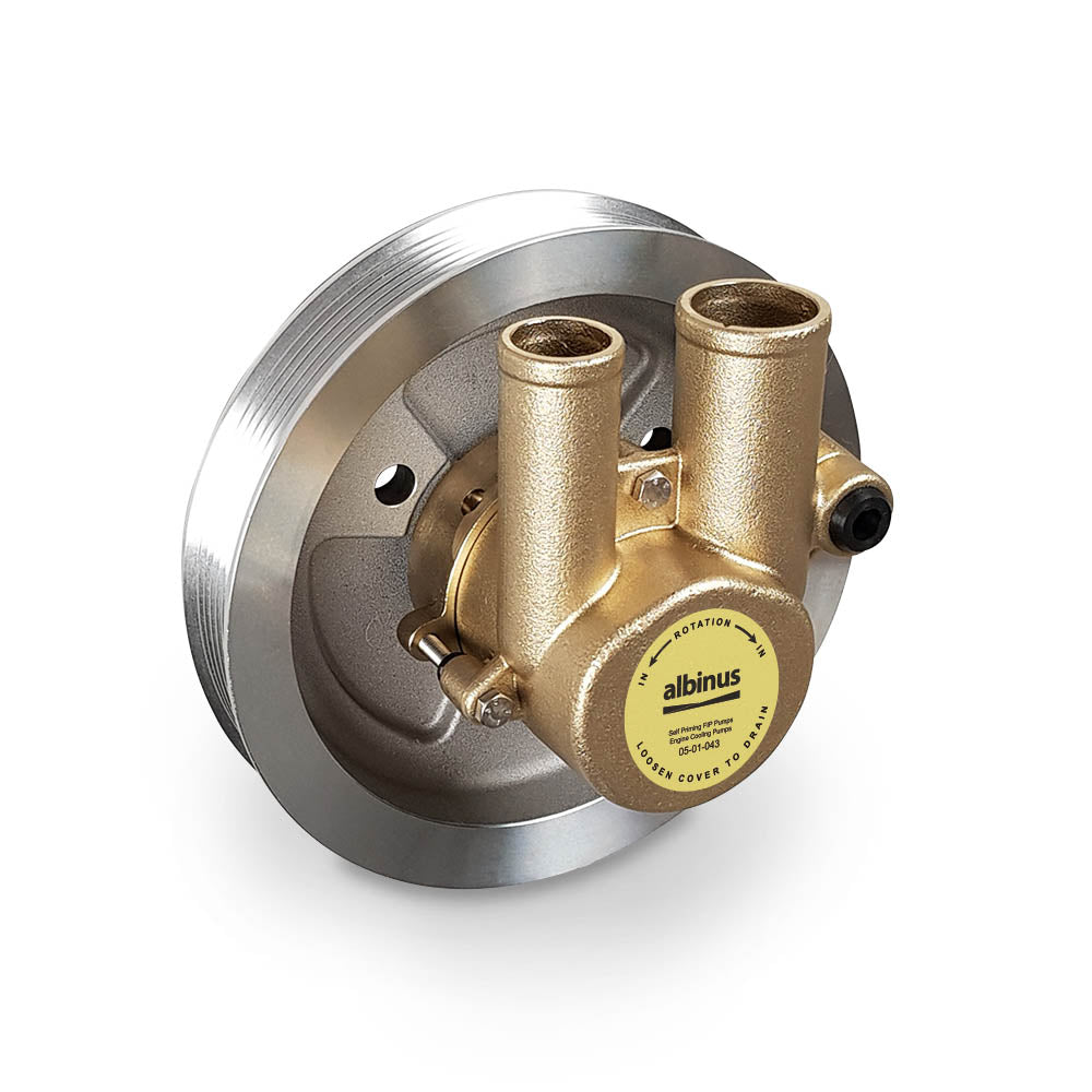 Albin 05-01-043 Features 1 groove serpentine belt pulley - Engine Cooling Pump
