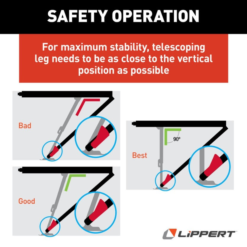 Lippert Comp 2022016065 Trailer Stabilizer Jack Stand