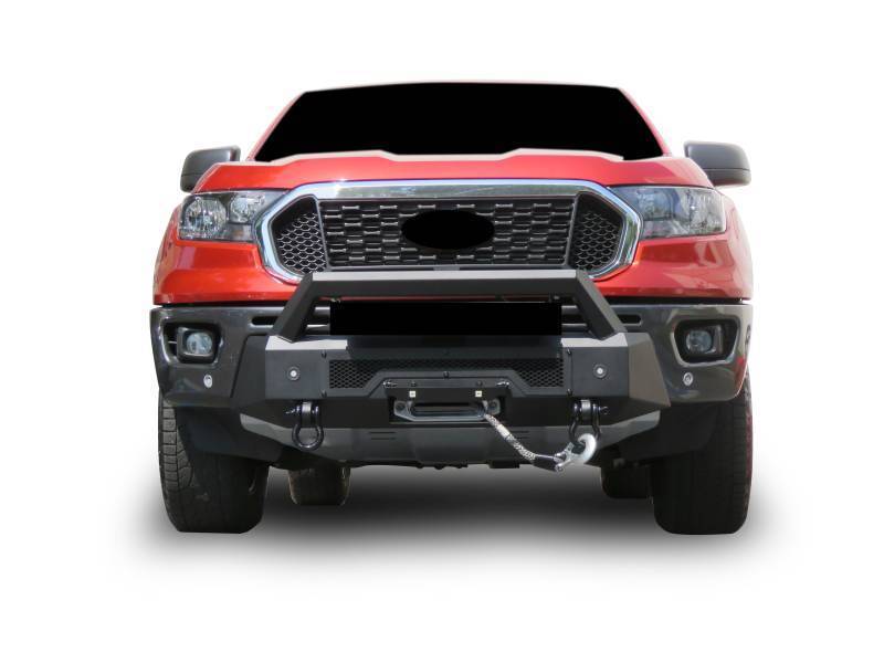 Black Horse Frame Mounted Bolt On Installation Bumper AR3HD43NL - Armour Iii Heavy Duty Front Winch