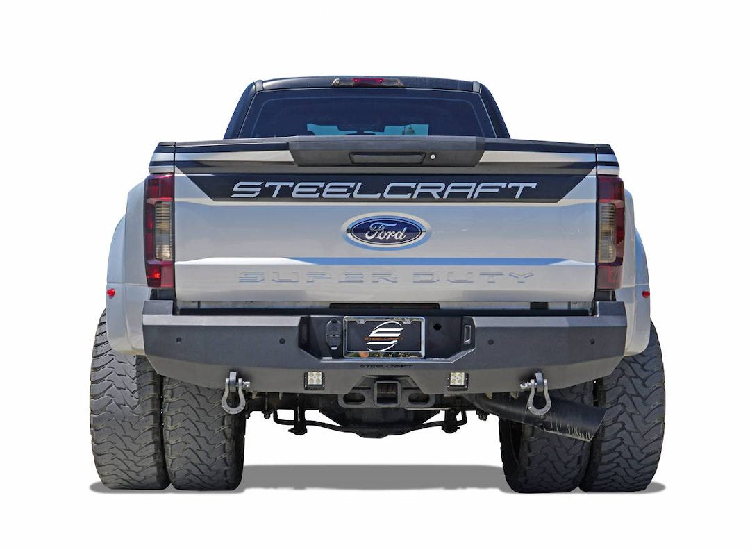 Steelcraft Built-In Sensor Cutout Bumper 76-21380 - Black Fortis Rear Textured