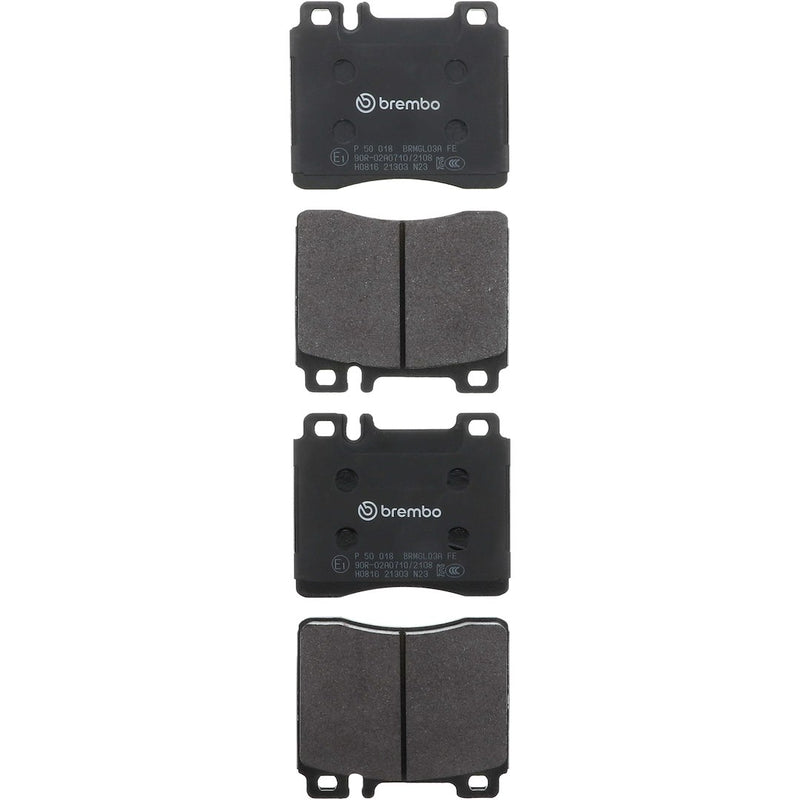 Brembo Premium Low-Met OE Equivalent Pad Brake Pad P50018 - Disc Set