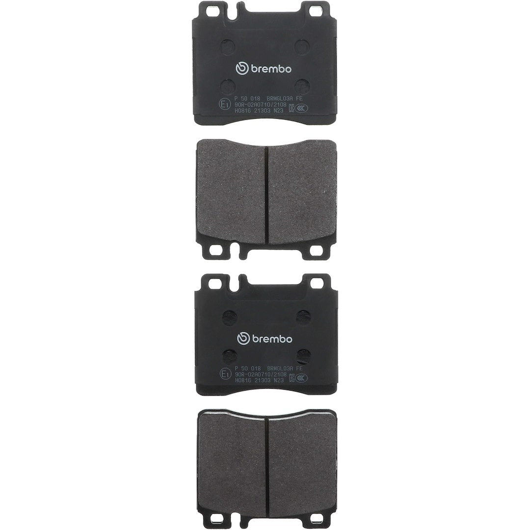 Brembo Premium Low-Met OE Equivalent Pad Brake Pad P50018 - Disc Set