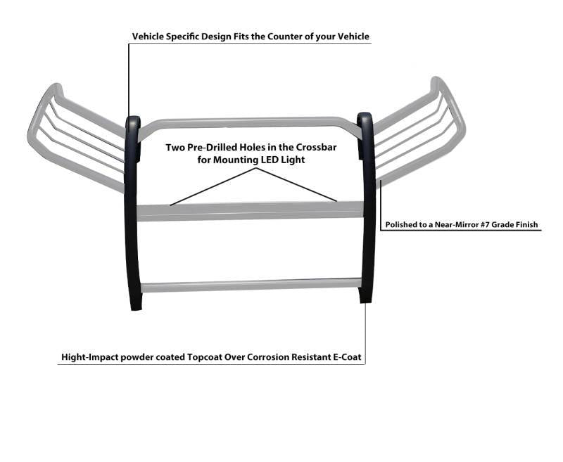 Black Horse 17A093904MSS Grille Guard