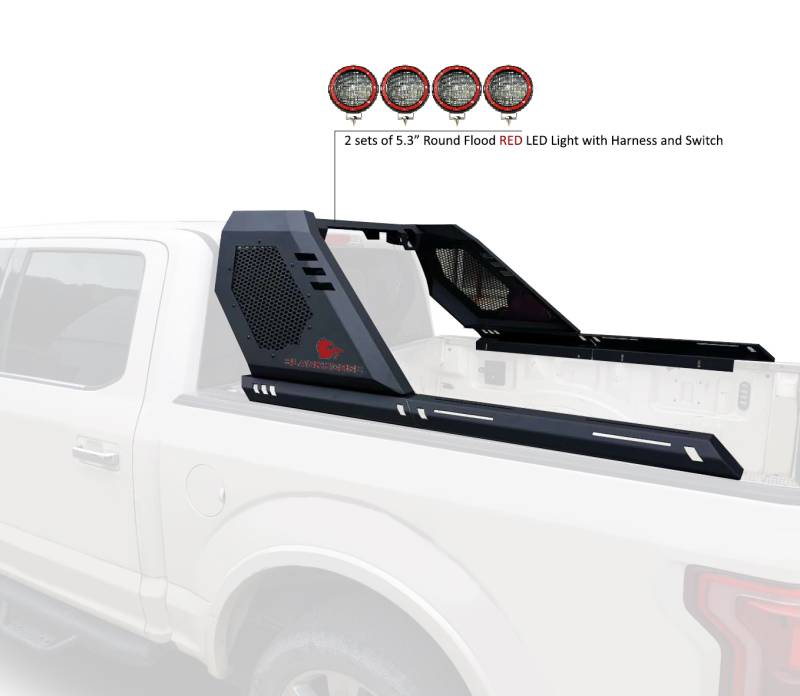 Black Horse Virb02B-PLFR Truck Bed Bar