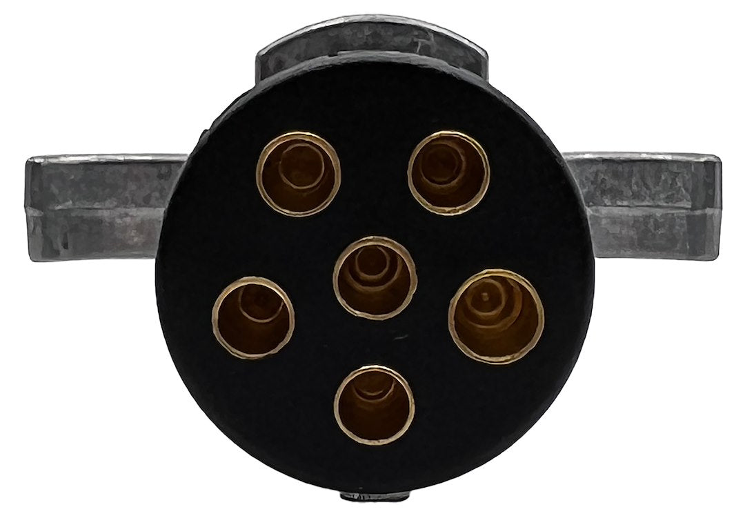 RV Designer Quick And Easy To Install Trailer Wiring Connector TC535 - 6-WAY Plug Die Cast Metal