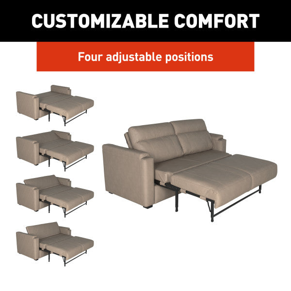 Lippert Comp Minimal Assembly Required Sofa 2024044222 - Clickback Sleeper 62 Driftwoo
