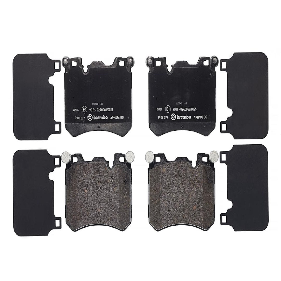 Brembo Premium Low-Met OE Equivalent Pad Brake Pad P06077 - Disc Set