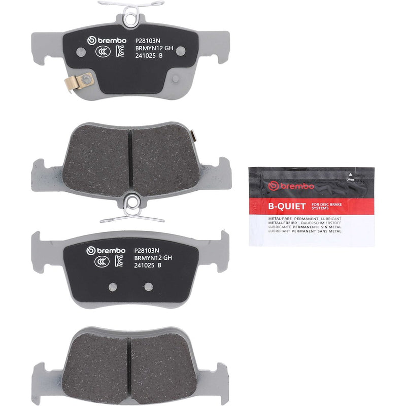 Brembo Premium Low-Met OE Equivalent Pad Brake Pad P28103N - Disc Set