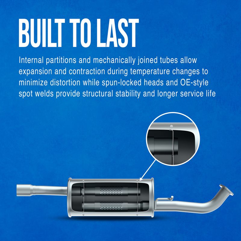 Walker Exhst Limited Lifetime Warranty Exhaust Muffler 17825 - Muffler-SND FX-UNI