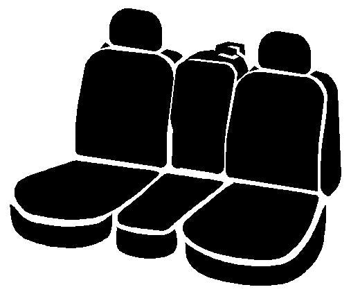 FIA Wear-Resistant Fabrics Seat Cover TRS48-36 Black - Silver Trs Front 40 20 40 Sierra 1500