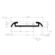 AP Products Flat Trim Type Trim Molding 021-54601-8 - White P.White EA