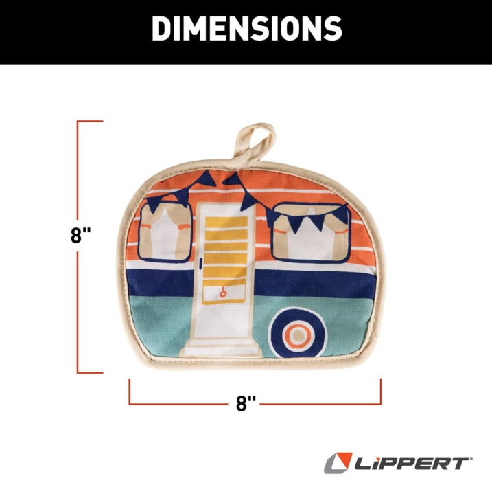 Lippert Comp Unique RV Camping Print Towel 2023051697 - Camper Kitchen Potholder SE