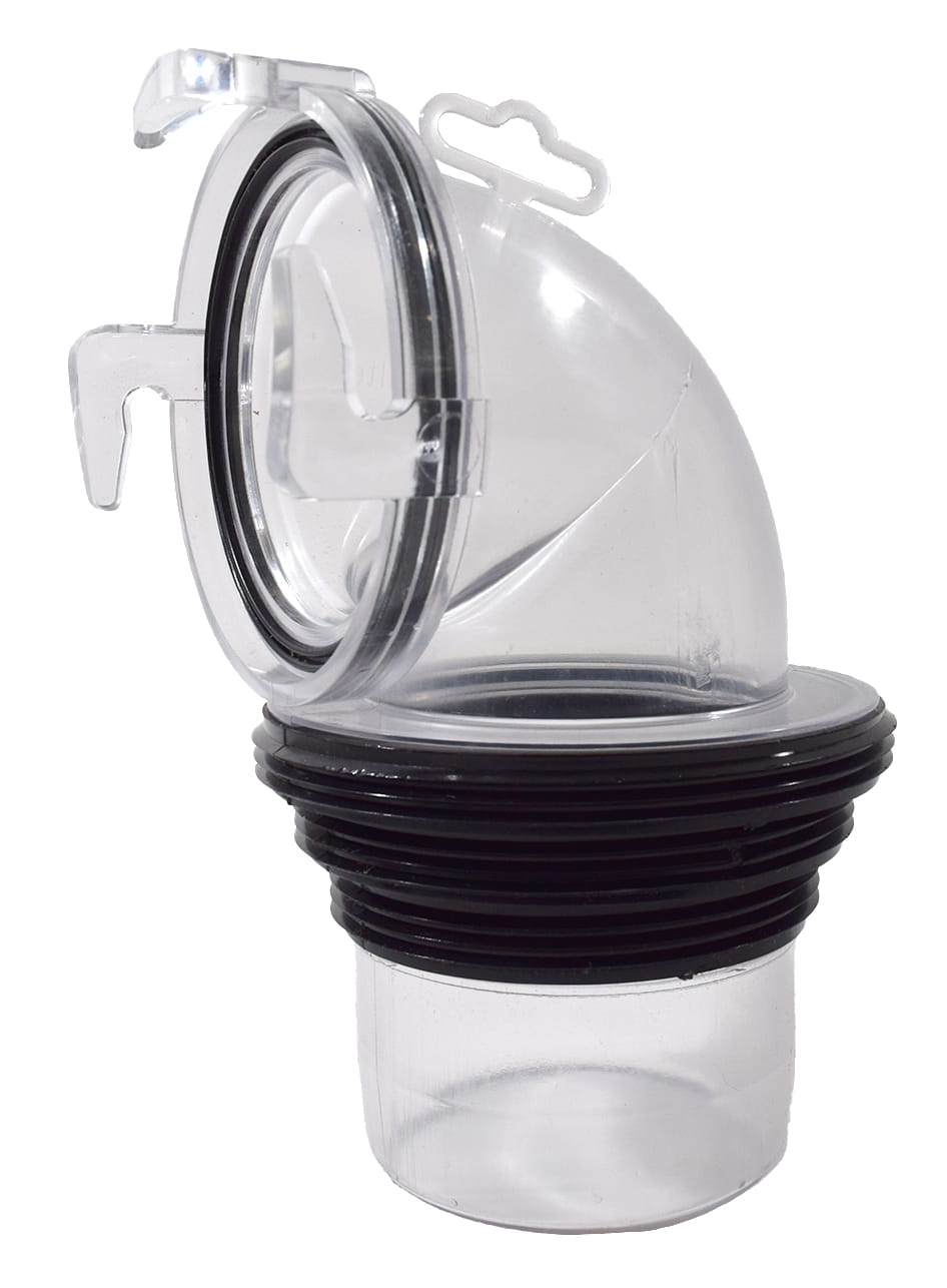 Valterra LLC No Clamps Required Sewer Hose Connector F02-3112CLBK - Ezcoupler 90 Bayonet BK