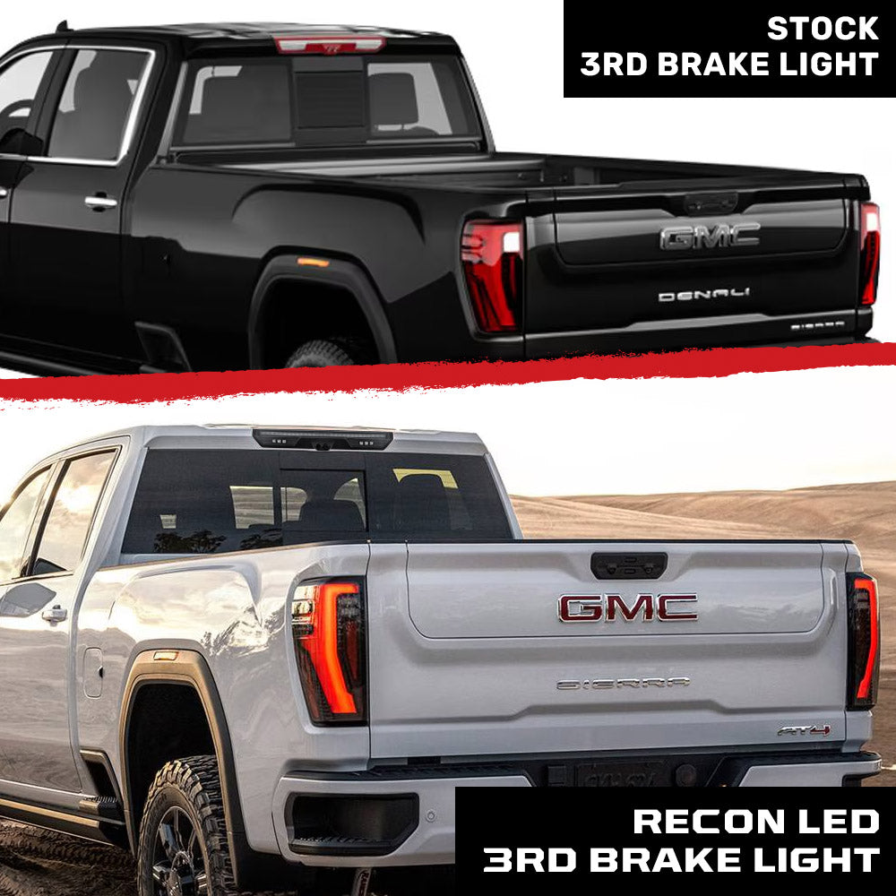 Recon Access SAE And DOT-Compliant Center High Mount Stop Light 264101CAM2BK - Gmc Chevy 19-23 Sierra Silverad