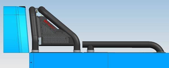 Black Horse Patented Design Truck Bed Bar GLRB-22B - Gladiator Roll