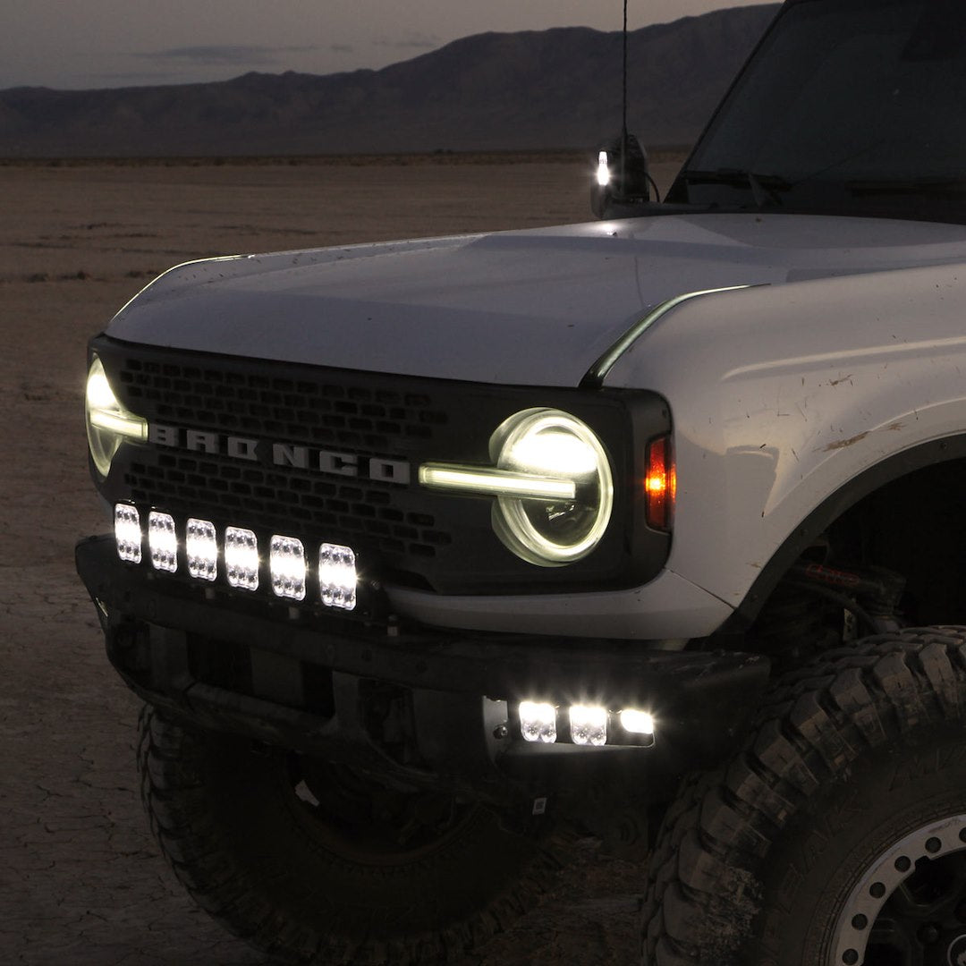 Vision X Limited Lifetime Warranty Driving/ Fog Light Dura2-DL4Cbkit - White 4-LED 60-20 Beam Drl