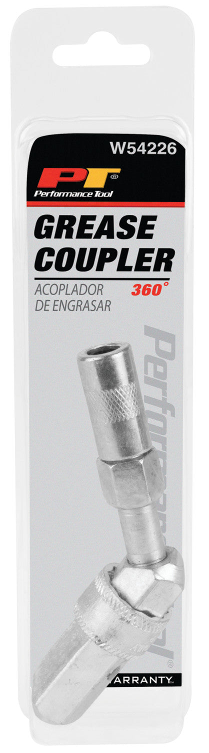 Perform Tool Limited Lifetime Warranty Grease Gunmetal Coupler W54226
