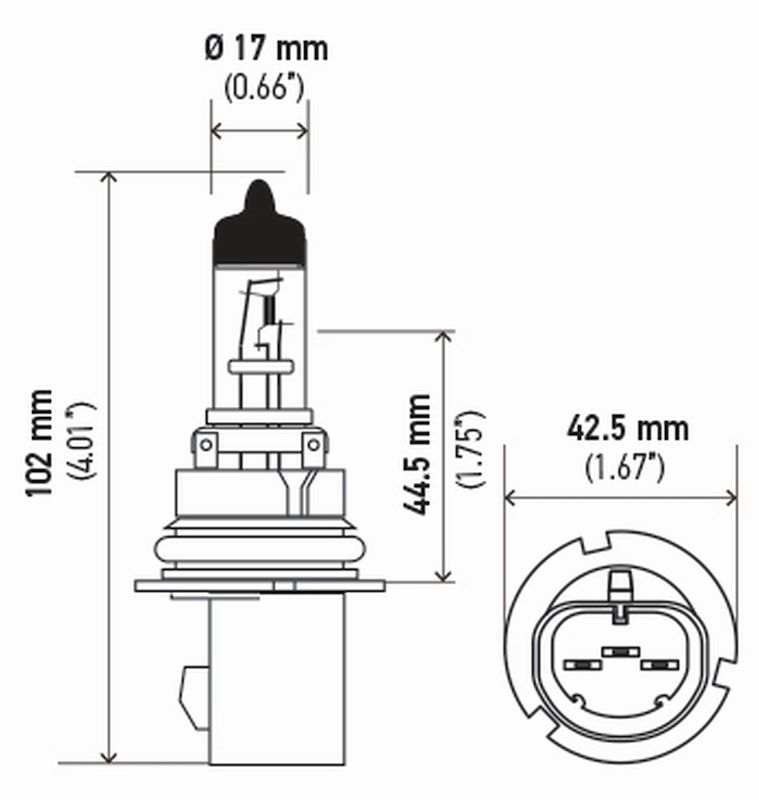 Hella 9007SB Headlight Bulb
