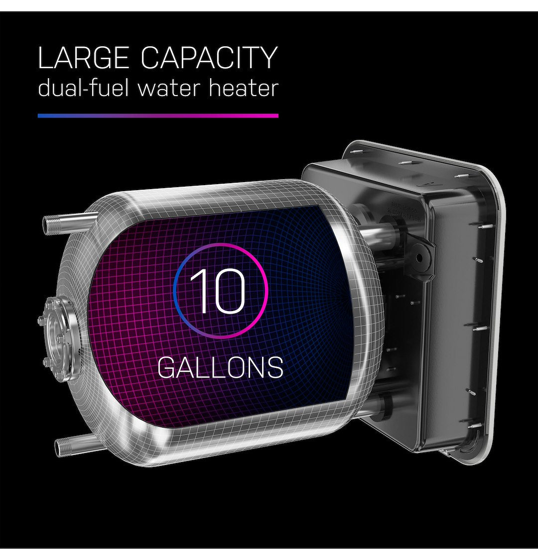 GE Appliance Easy Maintenance Water Heater PR10Dsatba - Profile 10 Gal DSI Electric Wate