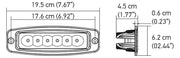 Hella Longer Lifetime Light Bar 357203031 - Mini Ledbar 6LED Flsh Off RD Fld MV
