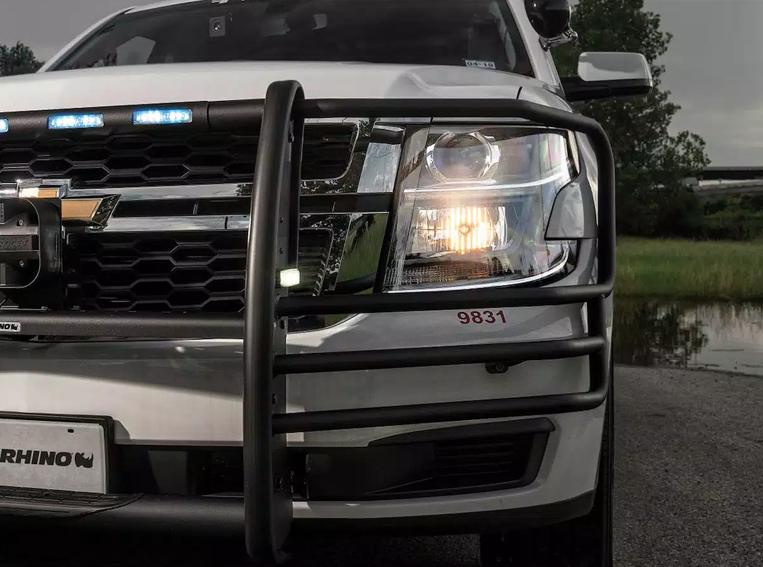 Public Safty Easy No-Drill Installation Bumper Push Bar 5165A-4L - LR Series Aluminum