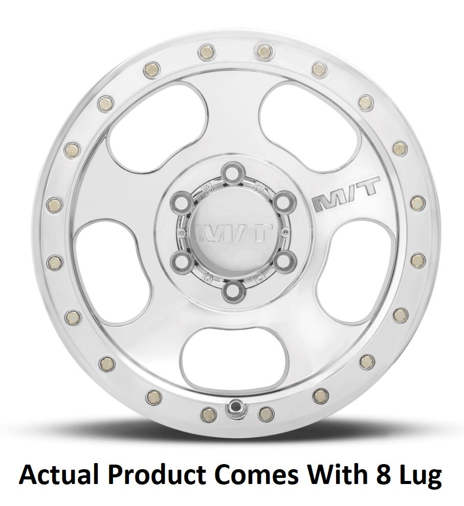 M.T. Wheel Modern Low Profile Cap Design 274665 - 20X9 8X6.5 MT Canyon Pro Polished