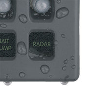 Blue SEA No Supplier Warranty Power Distribution Box 4376-BSS - Gray Panel WD 12VDC Clb 6POS