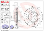 Brembo 09A7581XC02 Brake Rotor