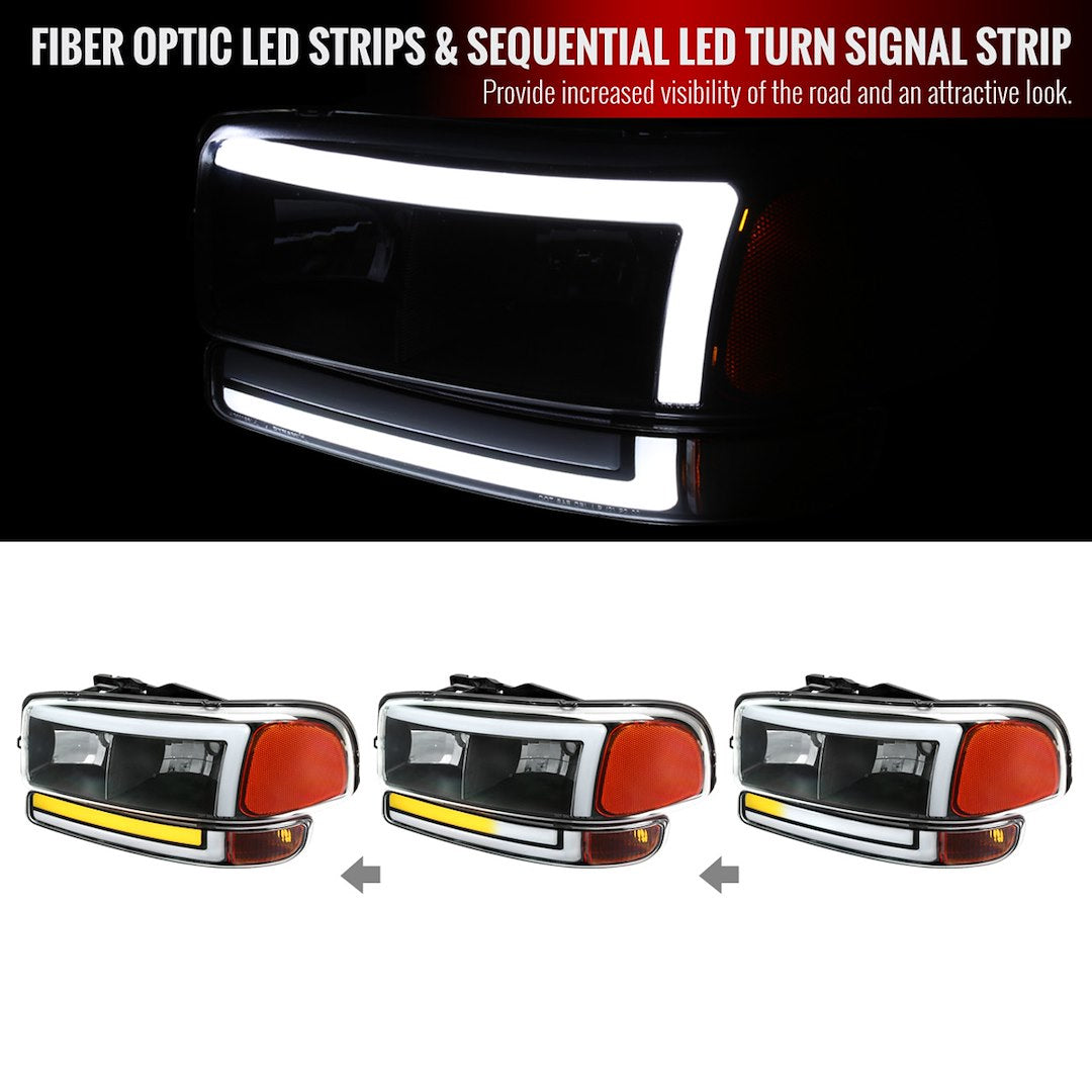 Spec-D Tunin 2LBLH-GMC99JM-G3-RS Headlight Assembly