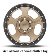 M.T. Wheel Modern Low Profile Cap Design 274672 - Bronze 18X9 5X5 4.53 MT Canyon Pro