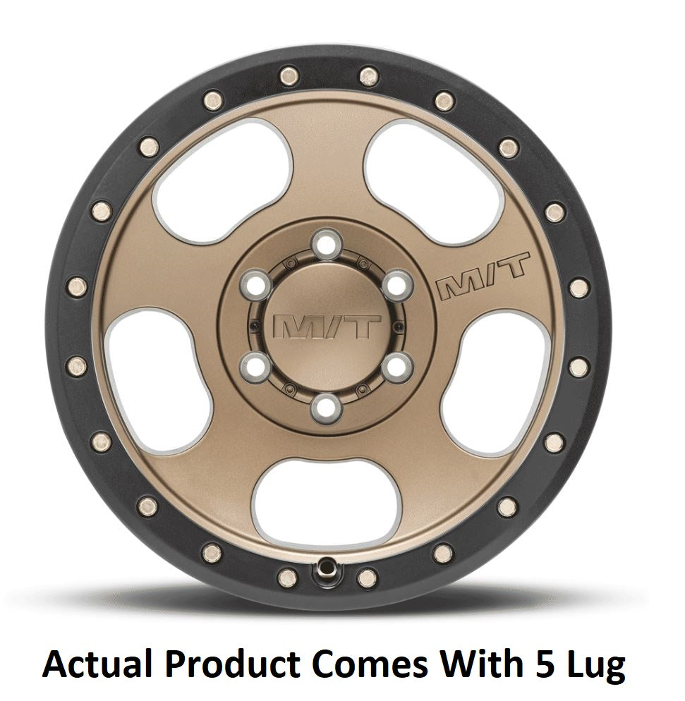 M.T. Wheel Modern Low Profile Cap Design 274672 - Bronze 18X9 5X5 4.53 MT Canyon Pro