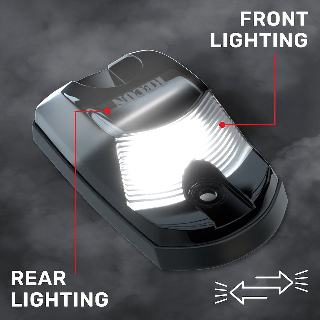 Recon Access SAE And DOT-Compliant Roof Marker Light 264342BKHPWH - Ford 17-23 Superduty 5-Piece Set