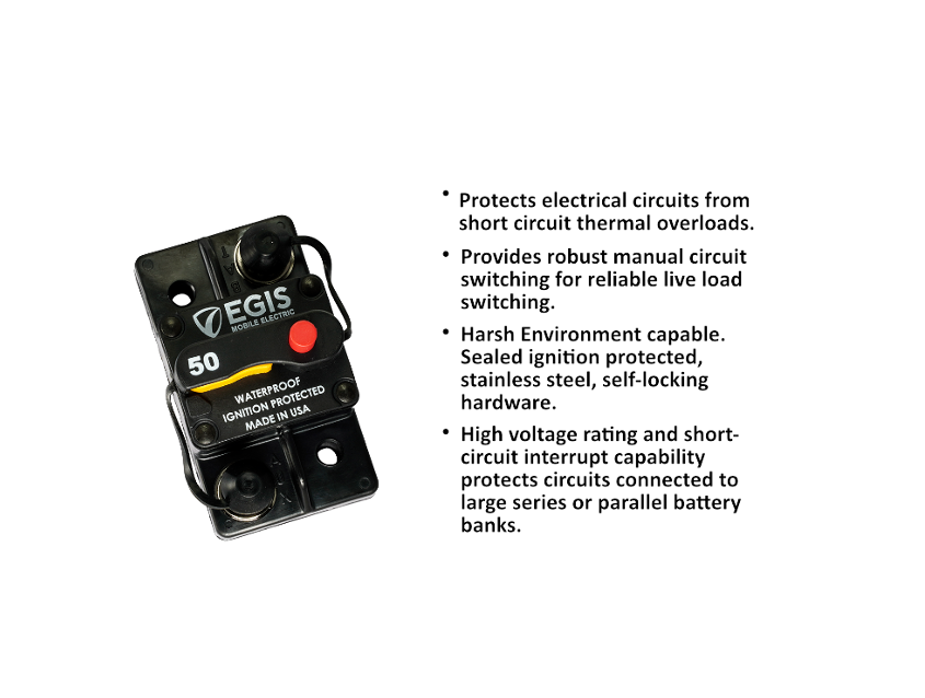 Egis Mobile Made In USA Circuit Breaker 4703-050 - Breaker-285 Surf MT 50A
