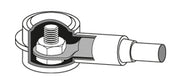 Blue SEA Meets Abyc Insulations Requirements Busbar Stud Cover 4008-BSS - Red Cablecap .475 X.130