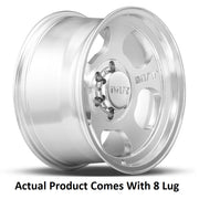 M.T. Wheel Classic Step Lip Design 277002 - 17X12 8X6.5 4.25 MT Canyon Polished