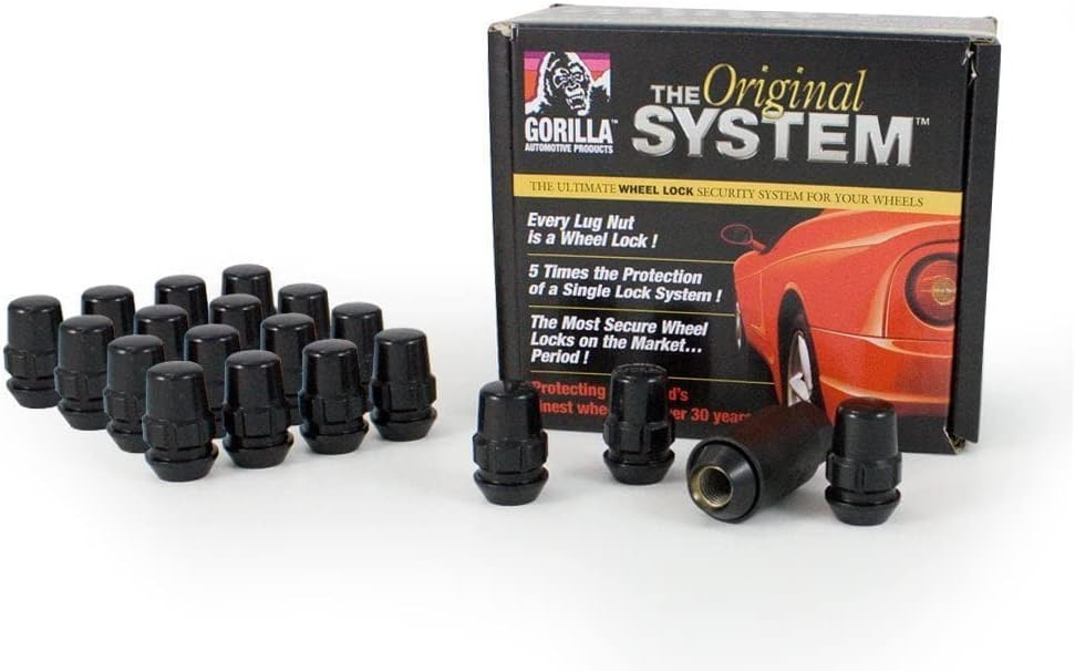 Gorilla Easy To Use Wheel Installation Kit 71643NBC - Black 20PK Locks 14MMX1.5