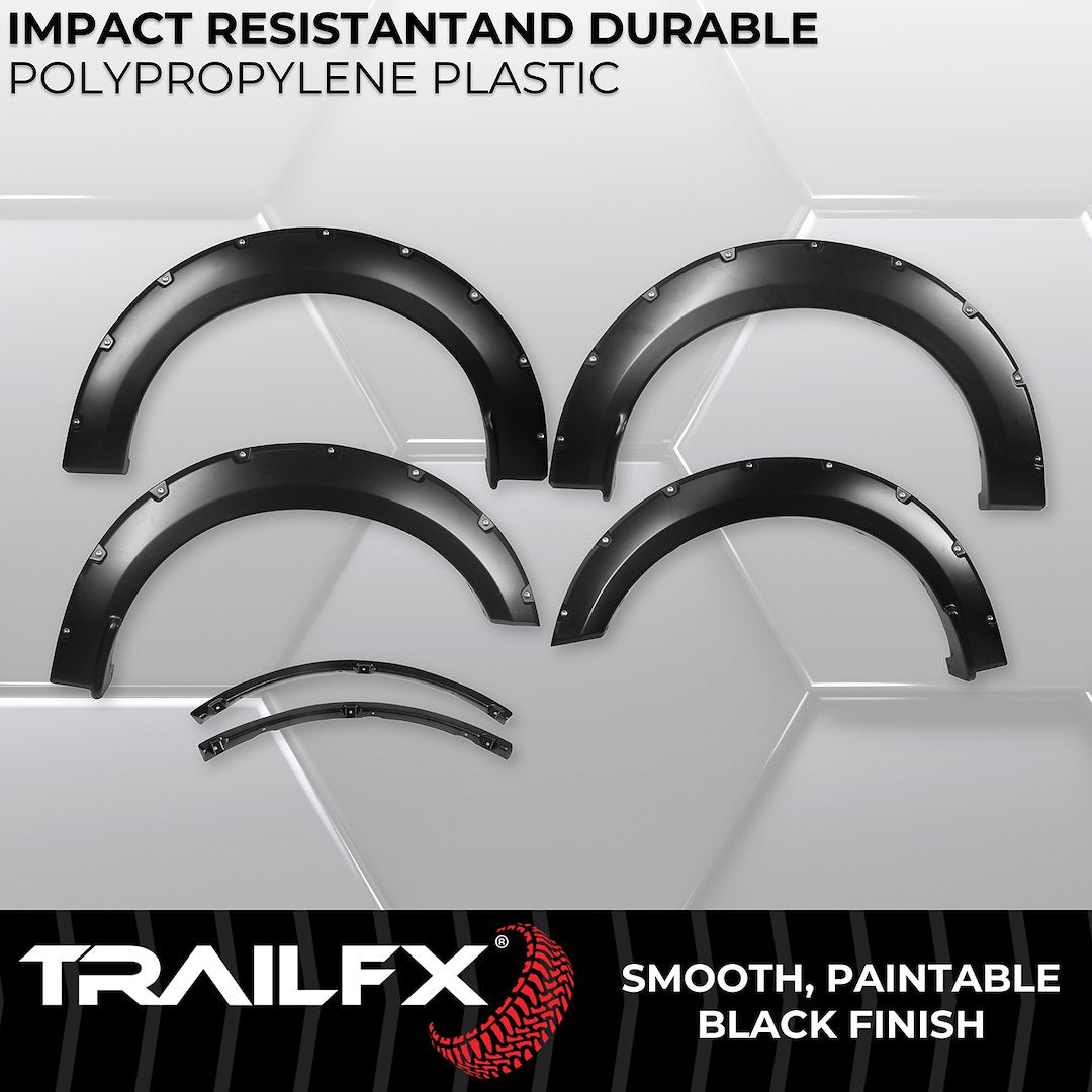 Trailfx Limited Lifetime Warranty Fender Flare TFF3006S - Pocket Style Smooth Set