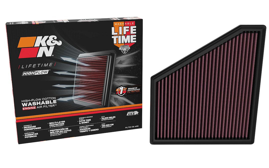 K&N Filter Lifetime Limited Warranty Air Filter 33-5156 - Replacement