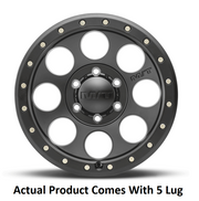 M.T. Wheel Modern Low Profile Cap Design 274239 - Black 17X9 5X5 4.53 MT Classic Pro